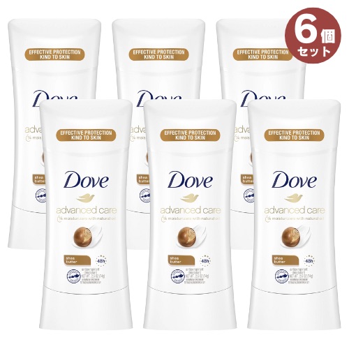 【最大2000円OFF 4/10金1:59まで】6個セット 【Shea Butter・シアバター】アドバンスド Dove ダヴ 74g デオドラントスティック 8,463円