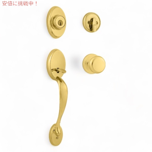 クイックセット チェルシー ハンドルセット フロントドアロックハンドルとデッドボルトセット 98001-196 Kwikset ドアノブ 25,875円