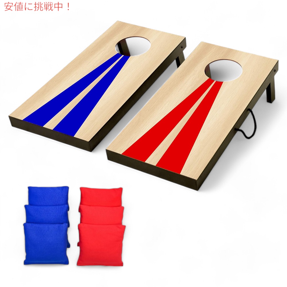 【最大2000円クーポン 4/17金 09:59まで】ポータブルコーンホールゲームセット GoSports 収納ケース付き Portable Size Cornhole Game Set