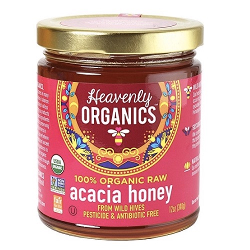 【最大2,000円クーポン7月11日01:59まで】Heavenly Organics Organic Raw Acacia Honey 12 oz ヘブンリ— オーガニクス オーガニック ワイルド アカシア ハニー画像