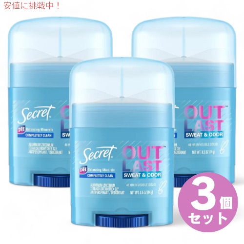 最安値！シークレット アウトラスト　コンプリートリークリーン　マリン系　6本 Amazon.co.jp: Secret アウトラスト無香料女性のクリアジェル制