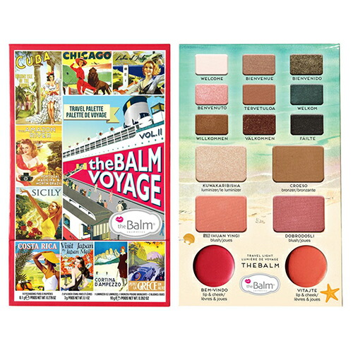 【最大2000円クーポン 4/17金 09:59まで】the Balm Voyage Vol.2 Face Palette / ザ・バーム　ボヤージュボリューム２　フェイスパレット