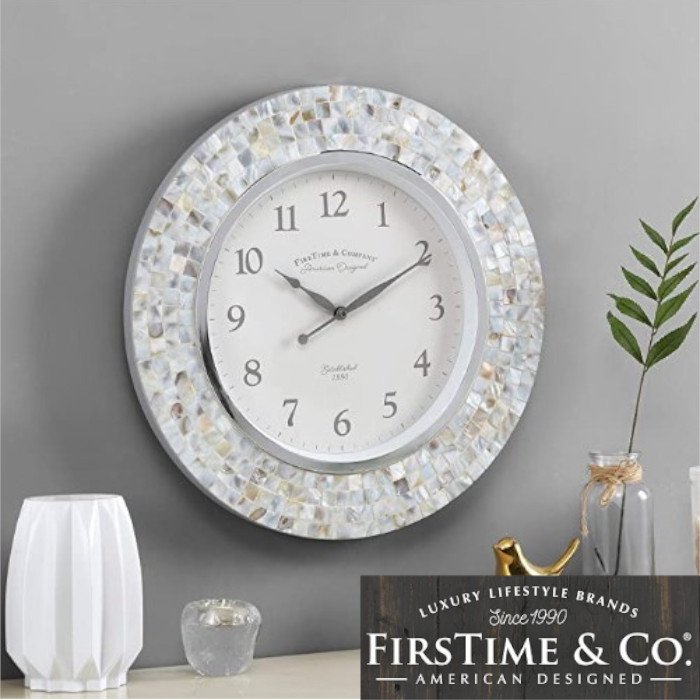 【最大2000円OFF 4/10金1:59まで】FirsTime & Co.ウォールクロック 壁掛け時計 ivory パール アメリカーナがお届け!