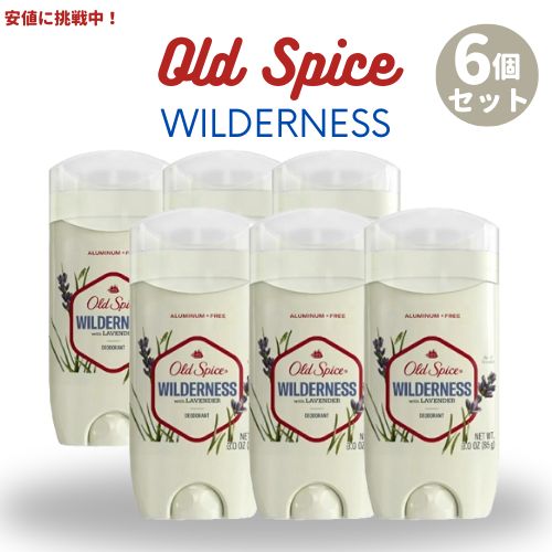 【最大2000円OFF 4/10金1:59まで】[6個セット] Old Spice Wilderness オールドスパイス デオドラント ウィルダネスウィズラベンダー 85g (3oz)