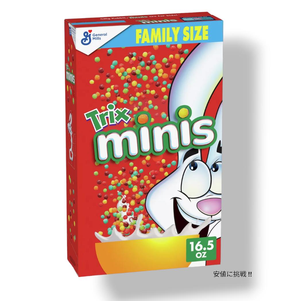 【楽天市場】【最大2000円クーポン 7/11(土) 01:59まで】Trix MINIS ファミリー サイズ シリアル - 16.5 オンス ...