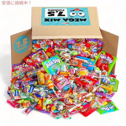 【最大2000円OFF 4/10金1:59まで】PARTY MIX 大容量お菓子詰め合わせBOX 約3.4kg 個包装バラエティパック