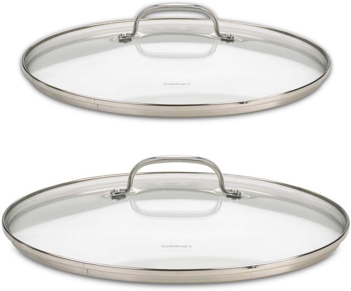 クイジナート Cuisinart 71-2228CG シェフクラシック ステンレス 2ピース ガラス蓋セット 22.8cm\u002627 アメリカーナがお届け!