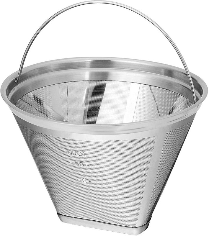 【最大2000円OFF 4/10金1:59まで】コーヒーフィルター 再利用可能 ステンレス 6-10カップ クイジナートでの使用可能