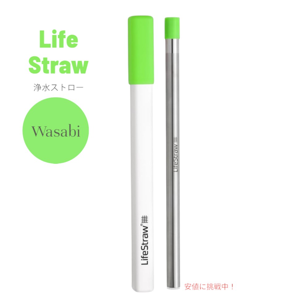 【最大2000円クーポン 4/17金 09:59まで】LifeStraw Sip 再利用可能なステンレス製浄水ストロー LifeStraw Sip Reusable Stainless Steel Water Filter Drinking Straw