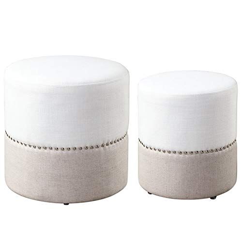 【最大2000円OFF 4/10金1:59まで】Uttermost 23426 Tilda 2トーンネスティングオットマン、2ピースセット