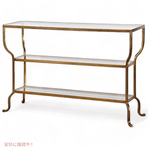 【最大2000円クーポン 7/26(日)01:59まで】U24668 Deline Console Table　アンティークゴールド｜アメリカーナ　Americana
