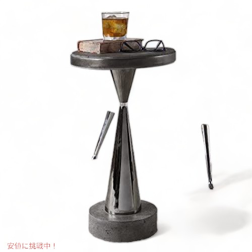 エイジドグレー、12 x 12 x 22、肌理細かな黒いことＮｉの最新の24924サイモンズコンクリートアクセントテーブル