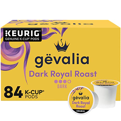 【最大2000円OFF 4/10金1:59まで】Gevalia ダーク ロイヤル ロースト ダーク ロースト K-Cup コーヒー ポッド、ブレックファースト (84 ct ボックス)