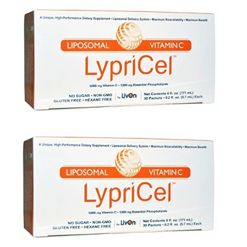 【送料無料】オトクな２箱セット！Lypricel Liposomal Vitamin C, 30 Packets リプリセル ビタミンC 30包　リプライセル