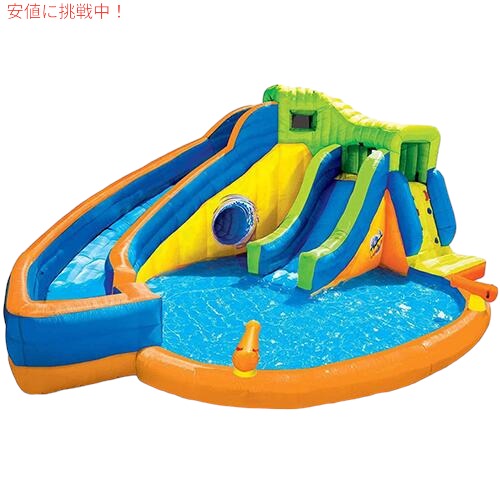 【百貨店SALE 最大限度2000円OFFクーポン券 6/11 1:59まで】大型スウィミングプール 滑り台付き添い人 身寄り用スウィミングプール アクアスプラッシュパーク BANZAI スライダ 馬鹿でかいスウィミングプール お水スライダー 亜米利加インポート手あそび 遊具