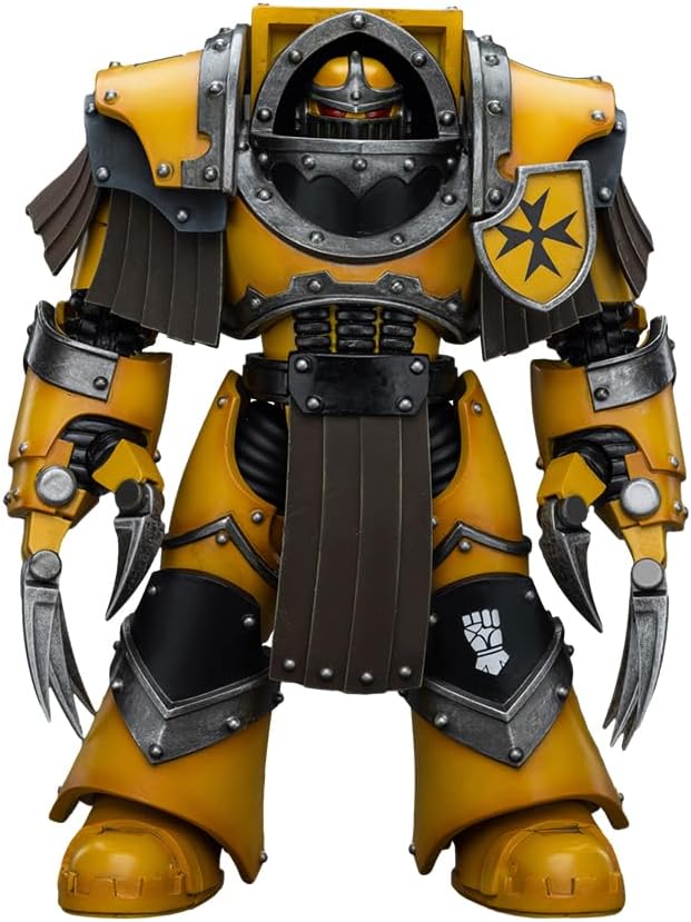 JOYTOY ウォーハンマー 40,000 アクションフィギュア Imperial Fists Legion Cataphractii ターミネーター Squad Legion Cataphractii ライトニング爪付き コレクションモデル 誕生日プレゼント画像