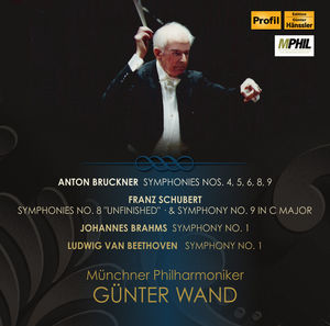 【輸入盤CD】【即納】【新品】Beethoven/Brahms/Bruckner/Schubert / Bruckner: Symphonies Nos 4, 5, 6, 8 & 9 (Box)【K2016/10/14発売】(Gunter Wand/ギュンター・ヴァント )【★】