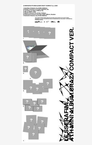 楽天市場】【輸入盤LPﾚｺｰﾄﾞ】【新品】LE SSERAFIM / EASY-CRAZY-HOT