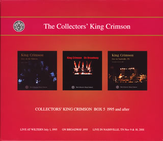 【国内盤CD】【新品】キング・クリムゾン ／ コレクターズ・キング・クリムゾン vol.5 1995 and after[5枚組]