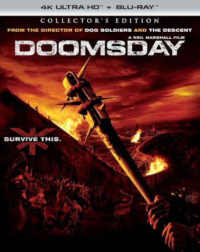 【輸入盤UHD】【新品】DOOMSDAY (2008) (4K) (Collector's Edition)【UHD2024/09/17発売】