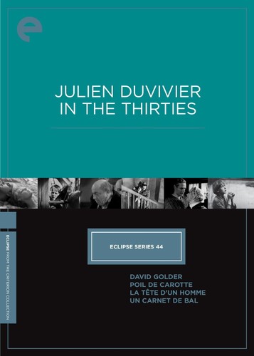 【輸入盤DVD】【新品】【1】CRITERION COLLECTION / ECLIPSE 44: JULIEN DUVIVIER IN THE THIRTIES