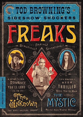 【輸入盤DVD】【新品】CRITERION COLLECTION (2PC) / FREAKS/THE UNKNOWN/THE MYSTIC: TOD BROWNING'S【D2023/10/17発売】