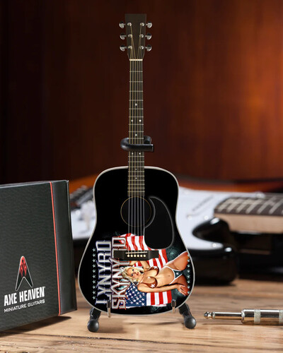 【新品】Axe Heaven Lynyrd Skynyrd USA Tribute Girl with Flag Mini Acoustic Guitar - 2M-L02-5006 LYNYRD 1【F2025/6/1発売】｜あめりかん・ぱい