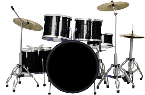 【新品】AXE HEAVEN Classic 5-Piece Black Sparkle Finish Mini Drum Set Replica BLK-DRUM-1【F2025/8/1発売】(ミニチュアドラム)