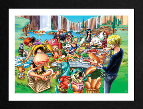 フレーム【新品】ONE PIECE - FRAMED PRINT HOT-DOG PARTY【F2026/2/11発売】