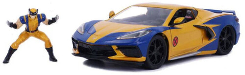 【新品】1:24 HWR - '20 CORVETTE C8 W/WOLVERINE (4PC) (FIG)【F2024/07/31発売】