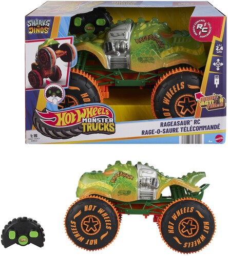 【新品】HOT WHEELS RC / HOT WHEELS MONSTER TRUCK RC 1 15 RAGE A SAUR (RC)【F2025/9/5発売】