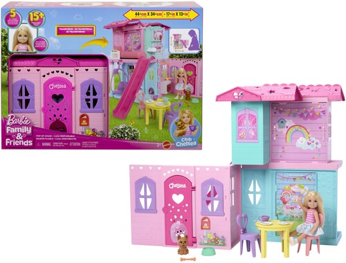 【新品】BARBIE CHELSEA POP UP HOUSE AND DOLL BLONDE (PAPD)【F2025/8/30発売】