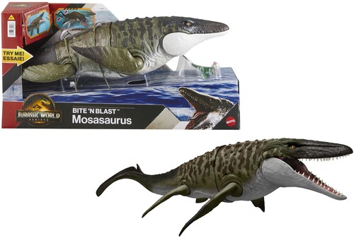【新品】Mattel - Jurassic World: Rebirth Bite'N Blast Mosasaurus(FIG)【F2025/6/30発売】(ジュラシックワールド モササウルス)