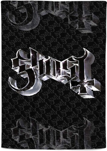 シェルパフリース　ブランケット【新品】Rocksax - Ghost - Sherpa Fleece Throw - Chrome Logo (127cm x 152cm)【F2025/10/31発売】