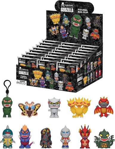 キーチェーン【新品】Tokidoki x Godzilla - Series 1 - 3D Foam Bag Clip Blind Bag - 24pc PDQ Display【F2026/2/28発売】