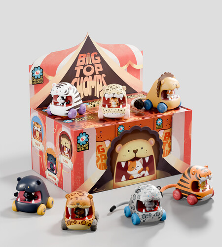 【新品】KALEIDOS CREATIVE / BIG TOP CHOMPS BLIND BOX SERIES 1 WITH 6 PIECE PDQ【F2026/1/30発売】|あめりかん・ぱい