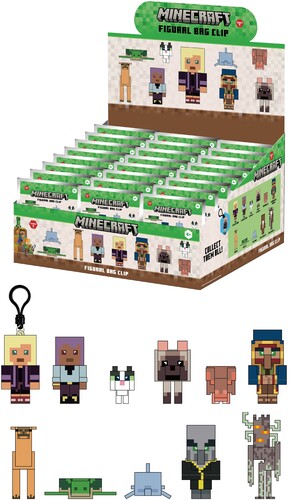キーチェーン【新品】Minecraft - Series 5 - 3D Foam Bag Clip Blind Bag - 24pc PDQ Display【F2026/2/28発売】｜あめりかん・ぱい