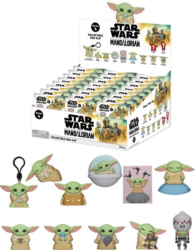 キーチェーン【新品】Star Wars - Best of Grogu: Series 1 - 3D Foam Bag Clip Blind Bag - 24pc PDQ Display【F2026/2/28発売】