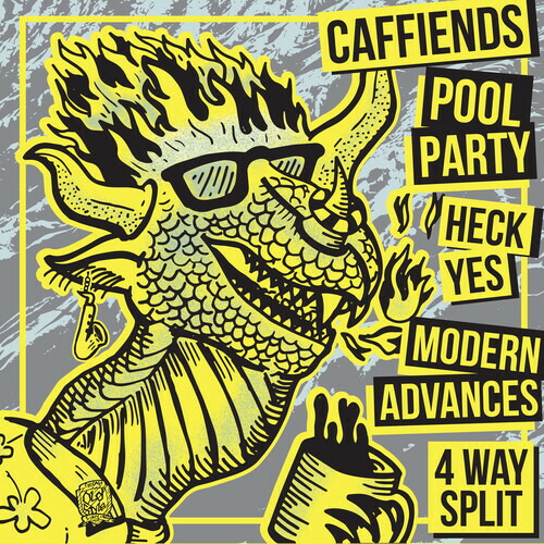 【輸入盤LPﾚｺｰﾄﾞ】【新品】Caffiends/Heck Yes/Modern Advances / 4 Way Split【LP2020/10/9発売】
