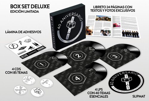 【輸入盤LPﾚｺｰﾄﾞ】【新品】VA / Dro: 40 Aniversario (w/CD) (Box)【LP2023/4/14発売】Box 4LP + 4CD + Book + Slipmat + Stickers
