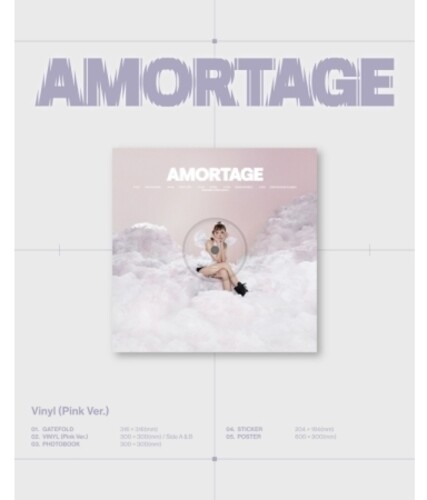 【輸入盤LPﾚｺｰﾄﾞ】【新品】JISOO / AMORTAGE - PINK VERSION【LP2025/6/6発売】｜あめりかん・ぱい