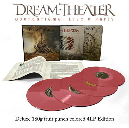 【輸入盤LPﾚｺｰﾄﾞ】【新品】DREAM THEATER / QUARANTIEME: LIVE A PARIS (Colored Vinyl) (Deluxe Edition) (Gatefold LP Jacket) (w/Booklet)【LP2025/11/28発売】(ドリーム・シアター)