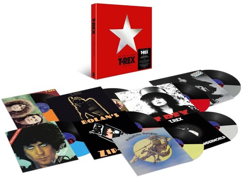 【輸入盤LPﾚｺｰﾄﾞ】【新品】T.REX / STUDIO ALBUMS 1970-1977 - HALF & HALF COLORED Vinyl 8LP Box Set【LP2025/12/19発売】(ティー・レックス)