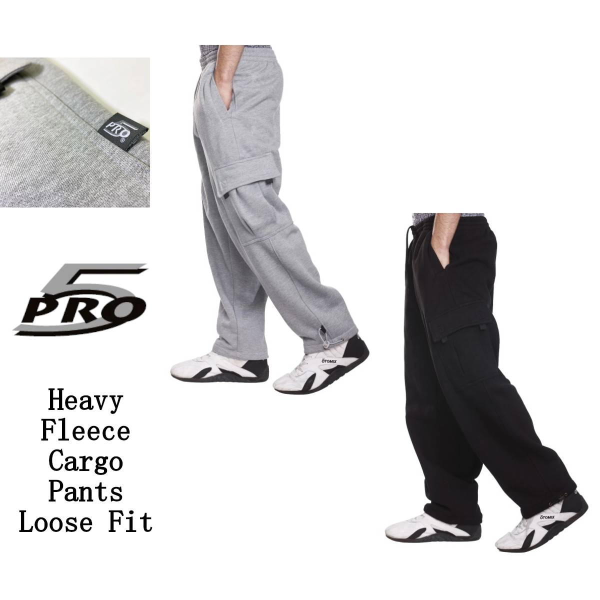 PRO5 / 労働者階級ファイブ 》 Heavy Fleece Cargo Pants ［ import ］フリース カーゴパンツ 積貨委託貨物 スウェットパンツ 亜米利加 US計画すること 並行輸入 はたご屋界面 表どおり アメカジ 細工物 スケーター ミリタリー PRO CLUB 労働者階級野球クラブ