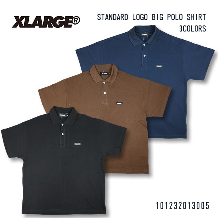楽天市場】XLARGESTANDARD LOGO BIG POLO SHIRT エクストラ