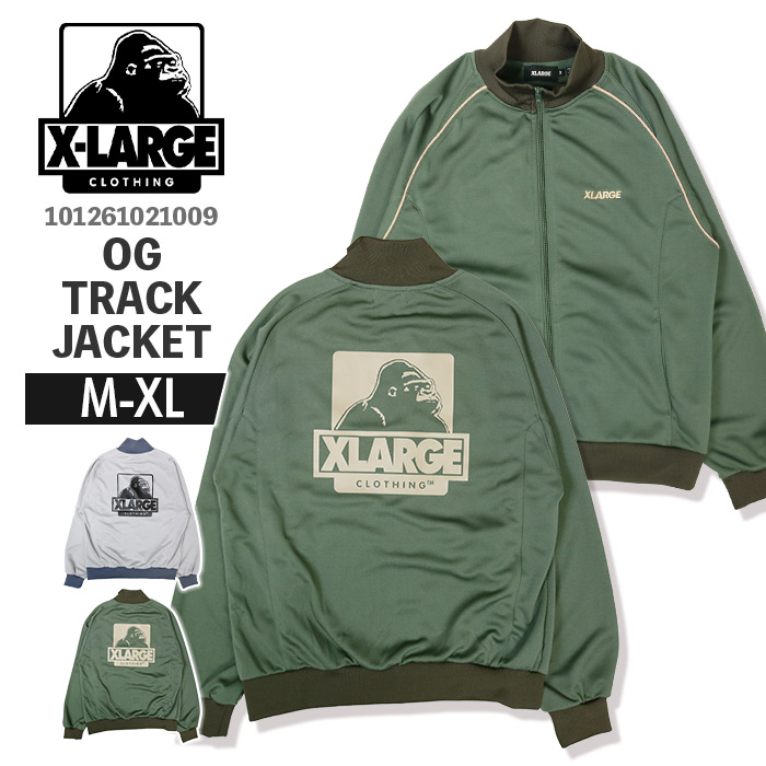 エクストララージ XLARGE OGトラックジャケット 101261021009 【 2026 春夏 新作 】 ライトアウター 長袖 メンズ トラックジャケット ジャケット ジャージ ジップアップ ブルゾン アウター 羽織 刺繍 プリント ロゴ OGロゴ OGゴリラ 人気 ストリート アメカジ ブランド|610アメリカ屋