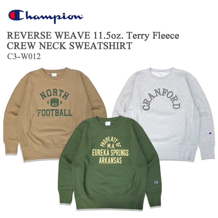 楽天市場】CHAMPION チャンピオン REVERS WEAVE PRINT CREWNECK