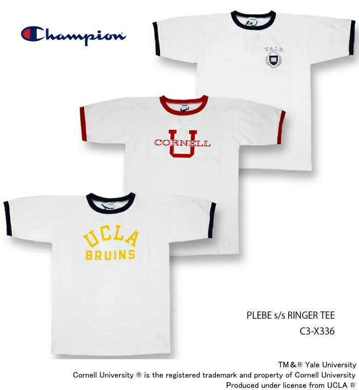 楽天市場】CHAMPION チャンピオン TRUE TO ARCHIVES PLEBE S/S RINGER 
