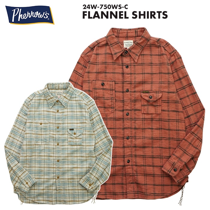 楽天市場】SALE Pherrow's フェローズ HEAVY FLANNEL SHIRTS