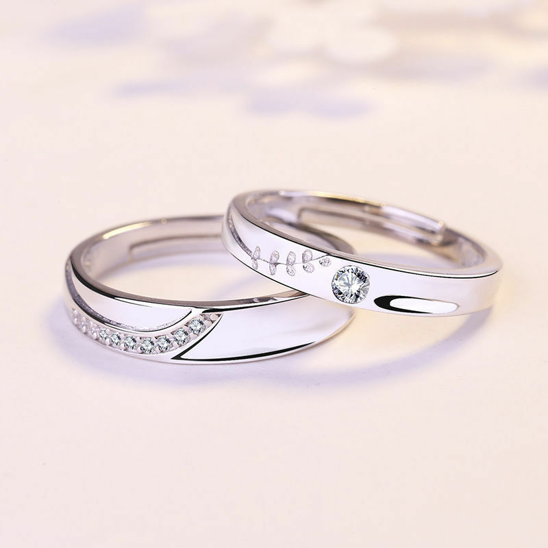 大特価放出 シルバー925 ペアリング ２個セット フリーサイズ カップル シンプル 人気 レディース メンズ 婚約指輪 結婚指輪 リング 誕生日プレゼント ギフト エレガント Fucoa Cl